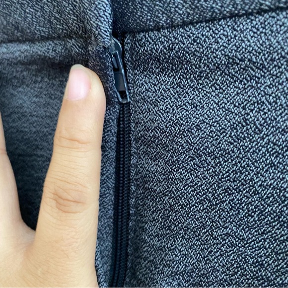 Theory Wool Blend Gray Straught Leg Trouser Pants Size 4 - Picture 5 of 10